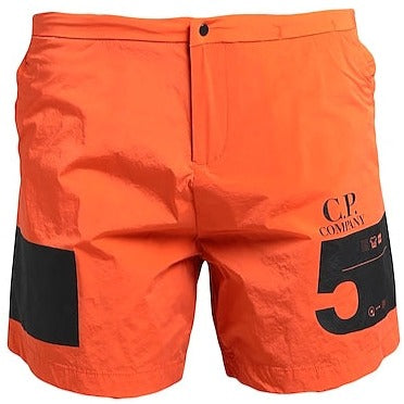 CP Company Orange Logo Swimshorts - DANYOUNGUK