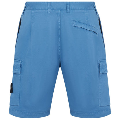 Stone Island Blue Bermuda Cargo Shorts - DANYOUNGUK