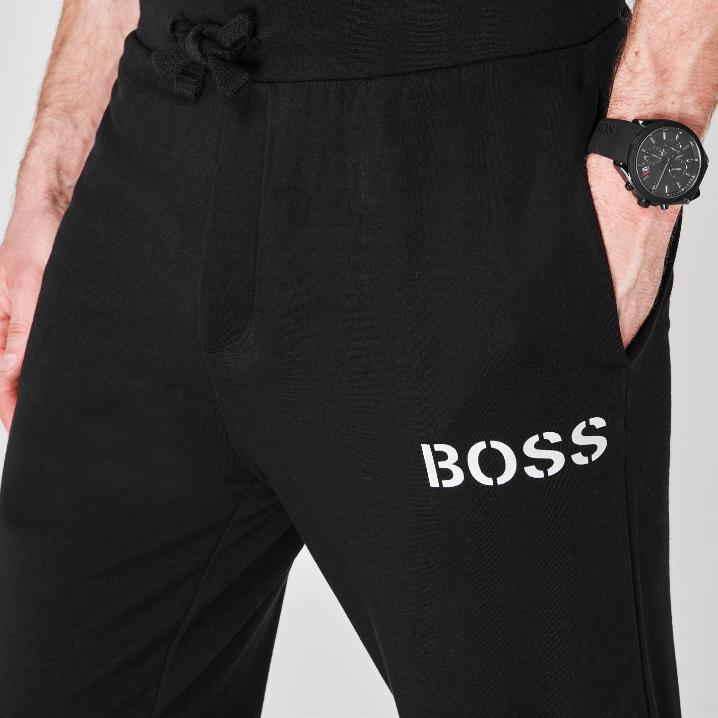 Hugo Boss Black Cuffed Sweatpants – DANYOUNGUK