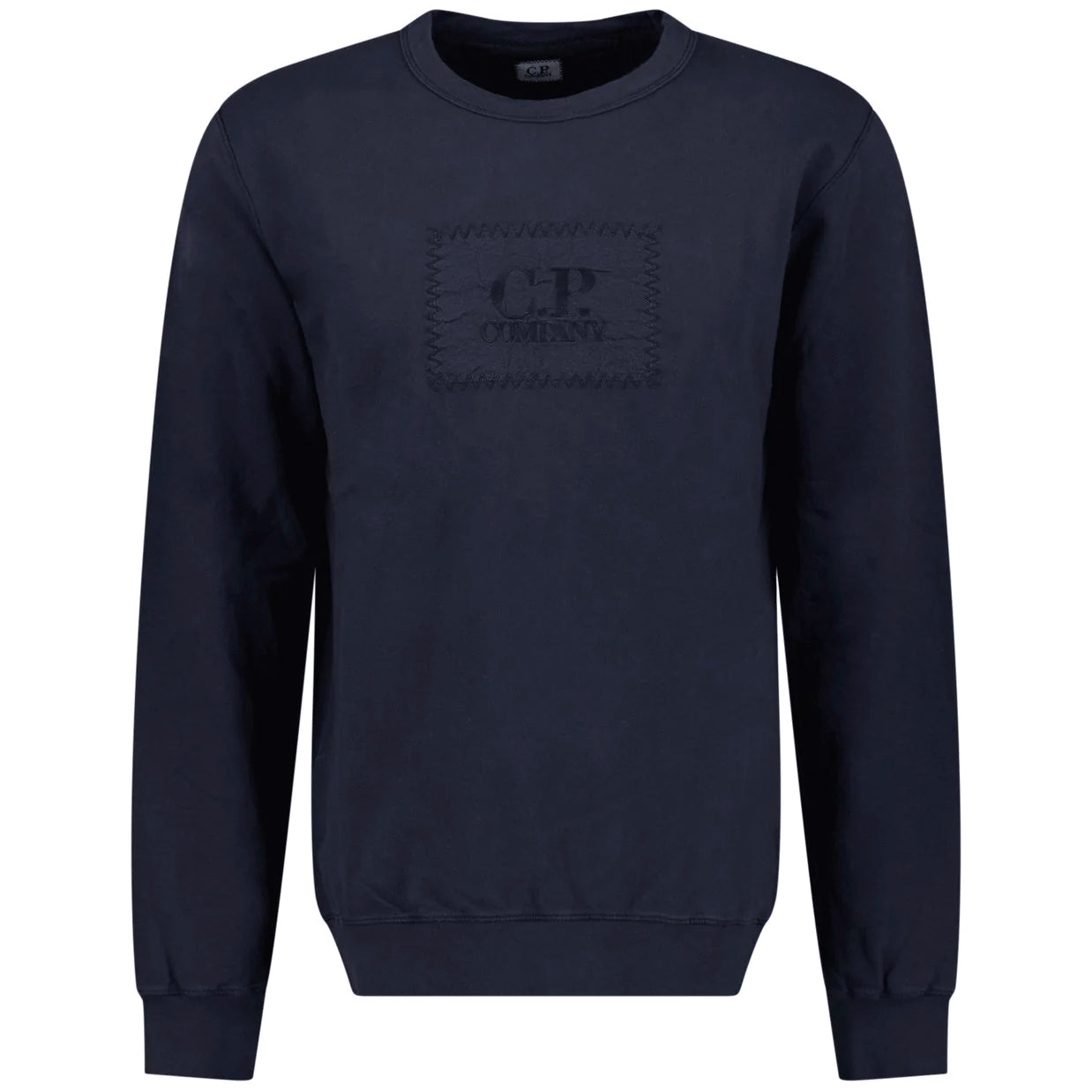 CP Company Navy Stitch Logo Sweatshirt - DANYOUNGUK