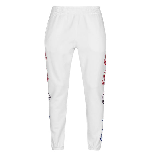 Moncler White Side Logo Sweatpants - DANYOUNGUK