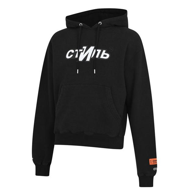 Heron Preston Black Logo Hoodie - DANYOUNGUK