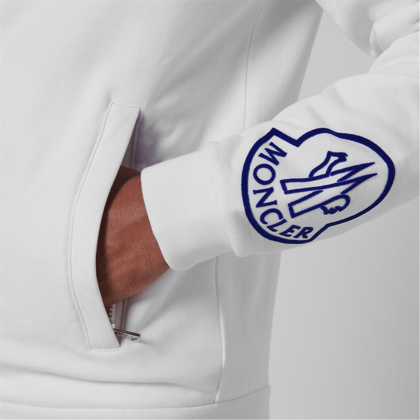 Moncler White Arm Logo Track Sweat - DANYOUNGUK