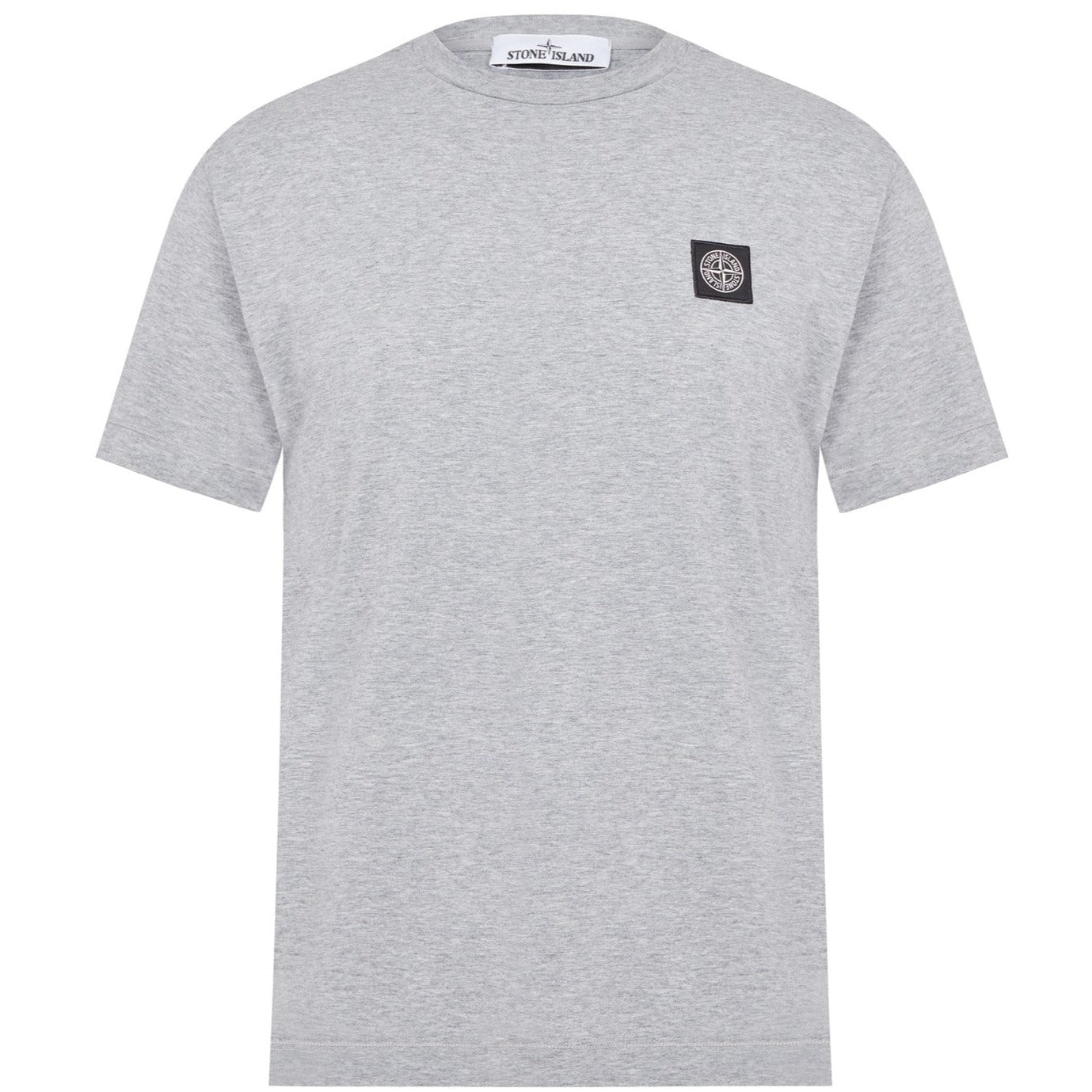 Stone Island Grey Patch Logo T-Shirt - DANYOUNGUK