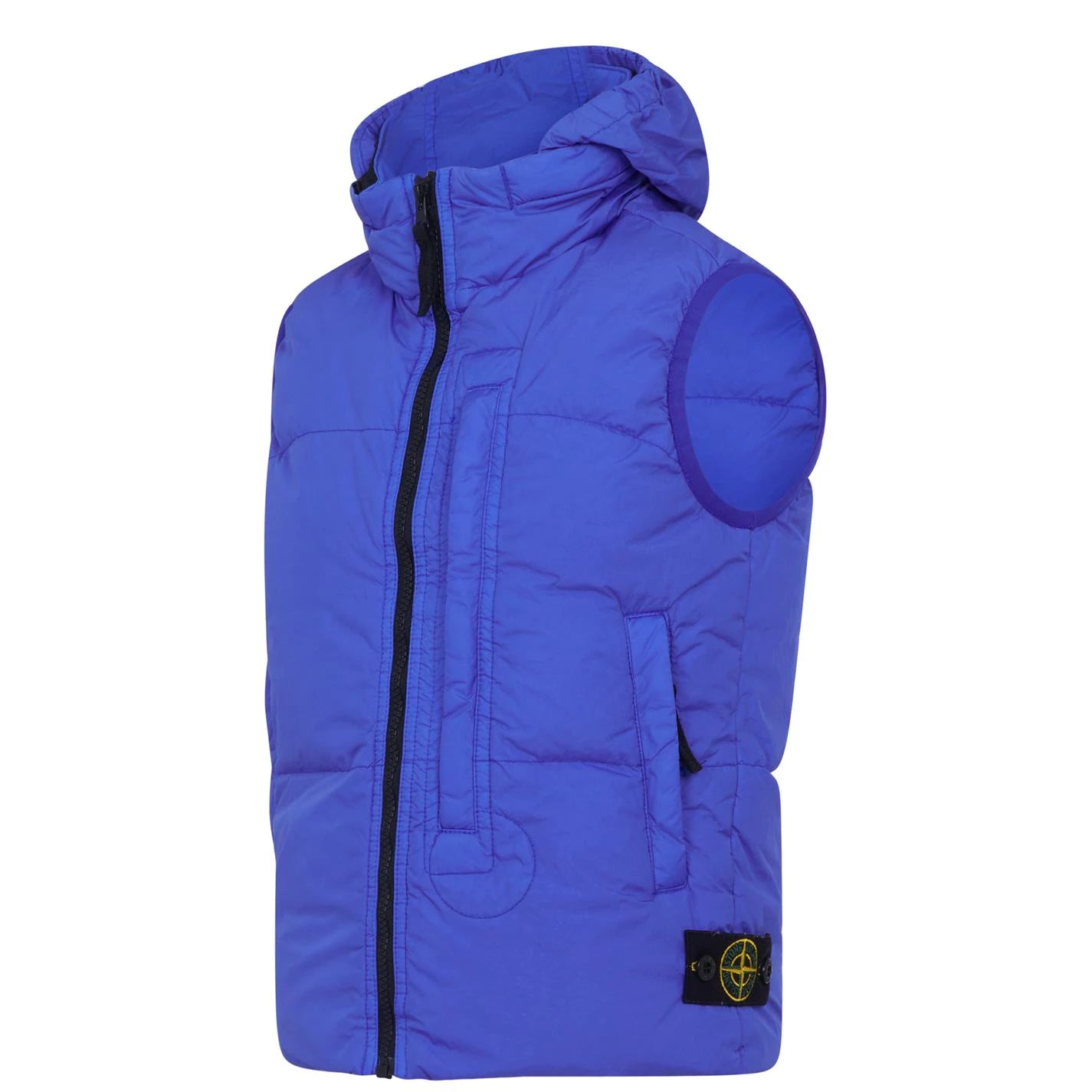 Blue stone top island gilet