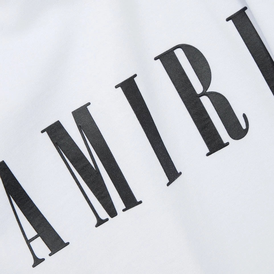 Kids Amiri White Logo T-Shirt - DANYOUNGUK