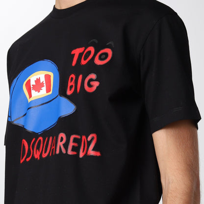 DSQUARED2 Black Cap T-Shirt - DANYOUNGUK