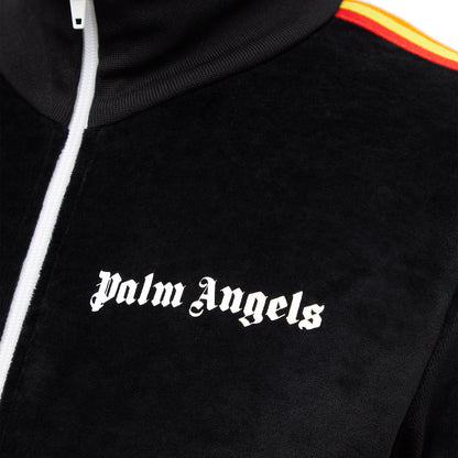 Palm Angels Black Velour Track Jacket - DANYOUNGUK