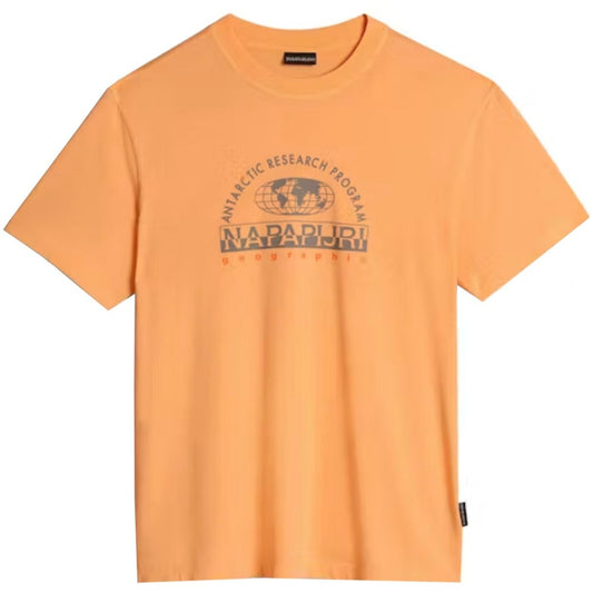 Napapijri Orange Logo T-Shirt - DANYOUNGUK