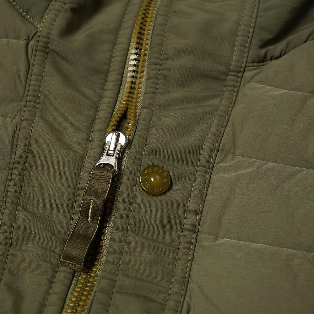 Stone island deals khaki puffer jacket