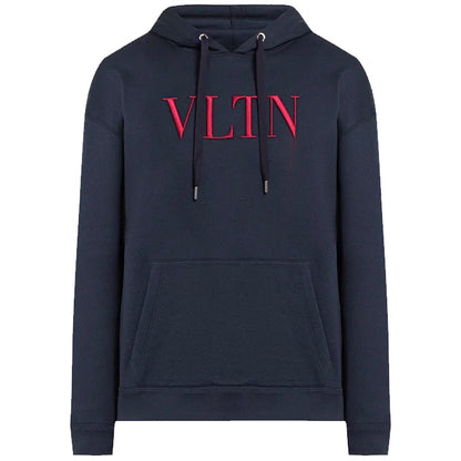 Valentino VLTN Navy Embroidered Hoodie - DANYOUNGUK