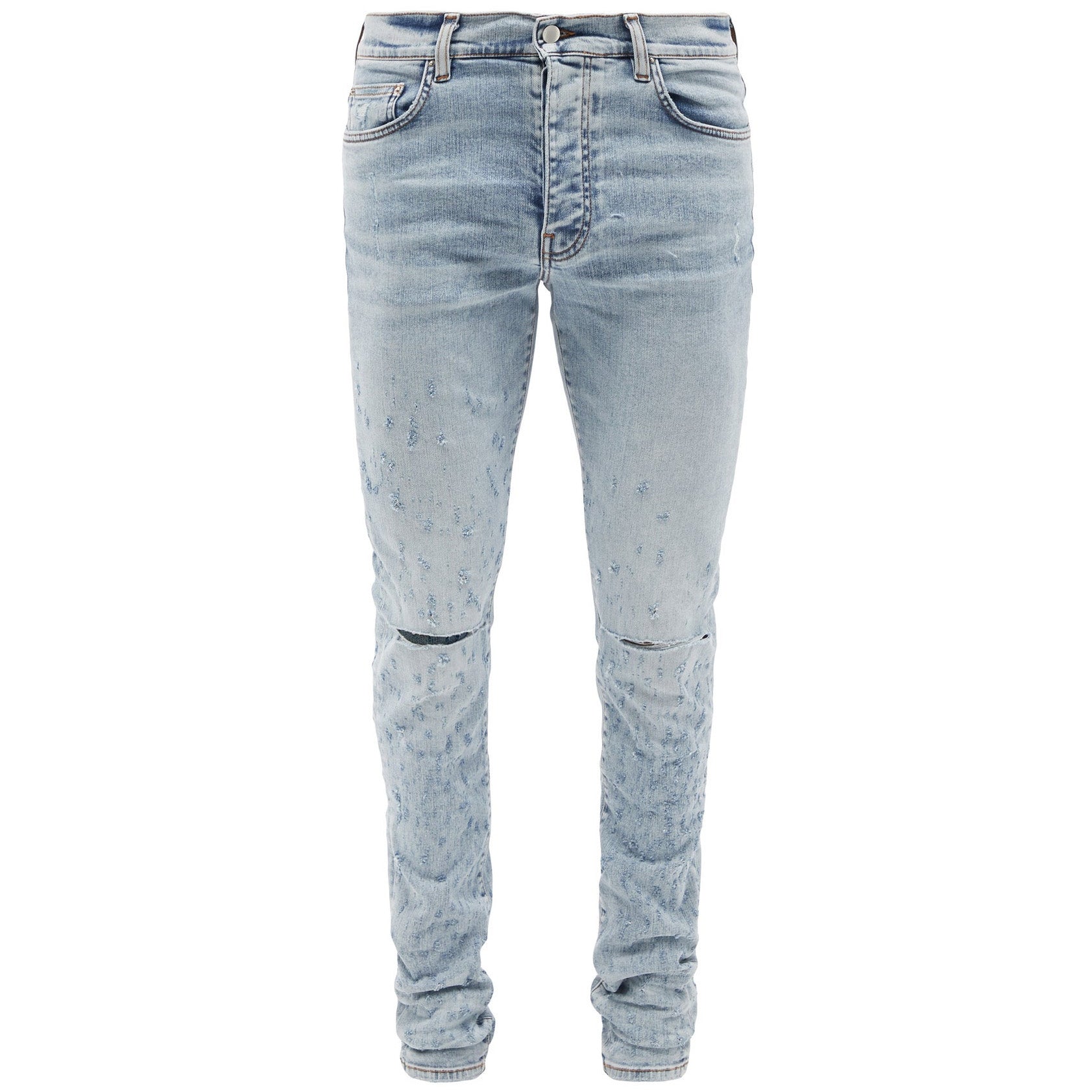 Amiri Distressed Skinny Jeans – DANYOUNGUK