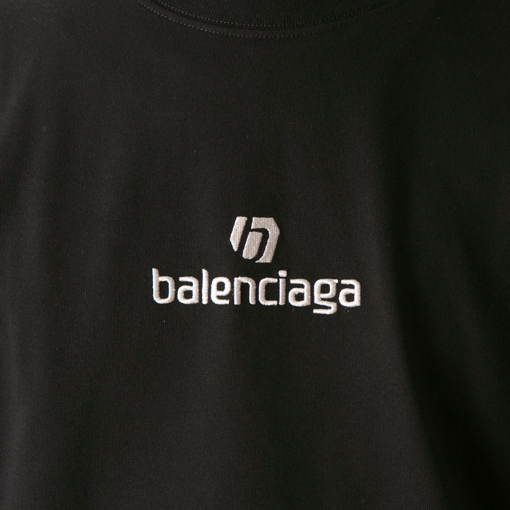 Balenciaga Black Embroidered L/S T-Shirt T-Shirt Balenciaga 
