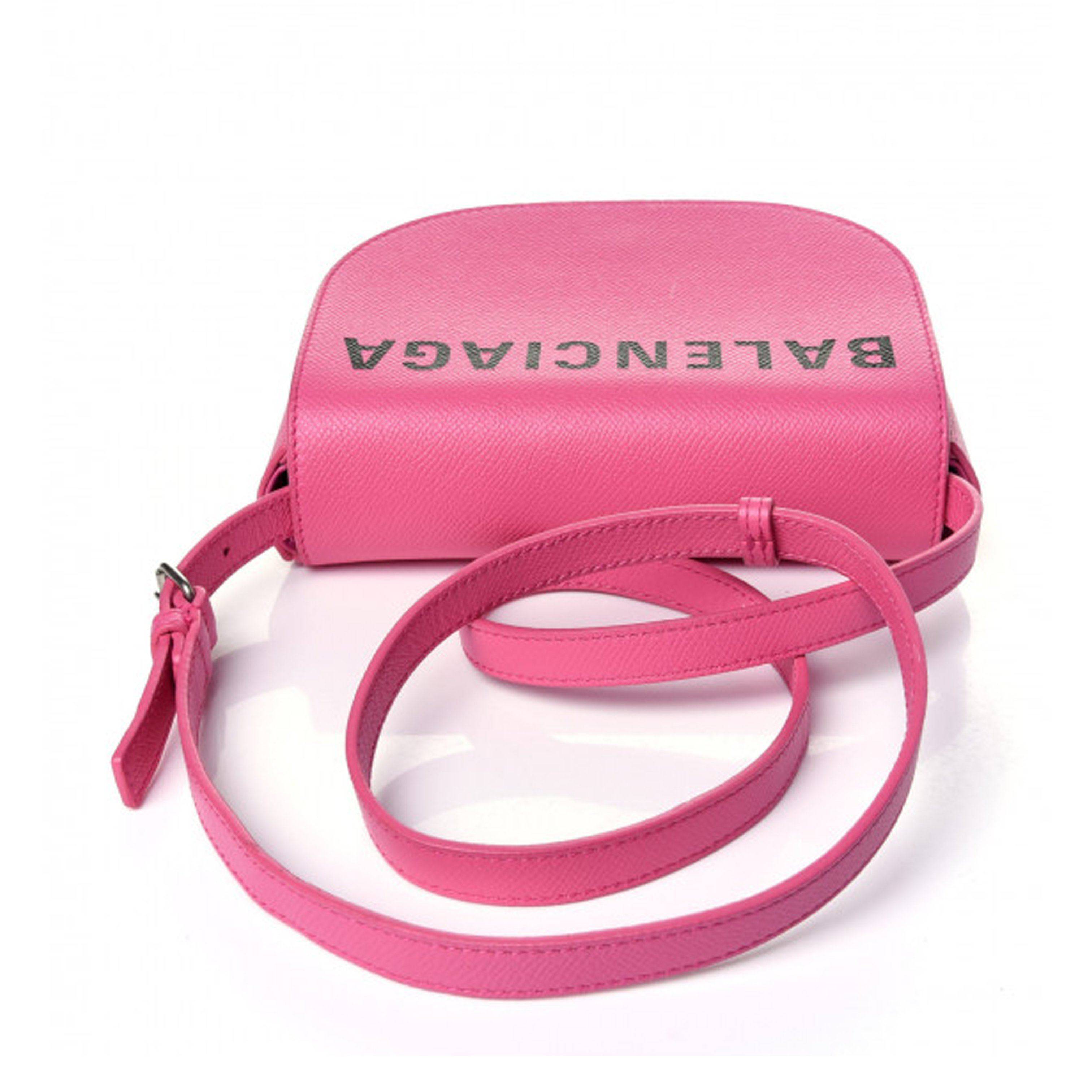 Pink balenciaga ville store bag