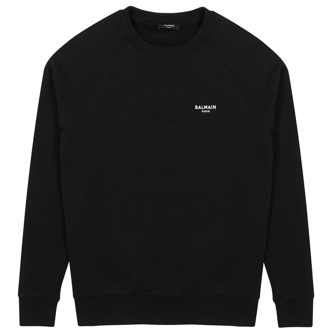 Balmain Black Small Logo Sweatshirt Sweatshirt Balmain 