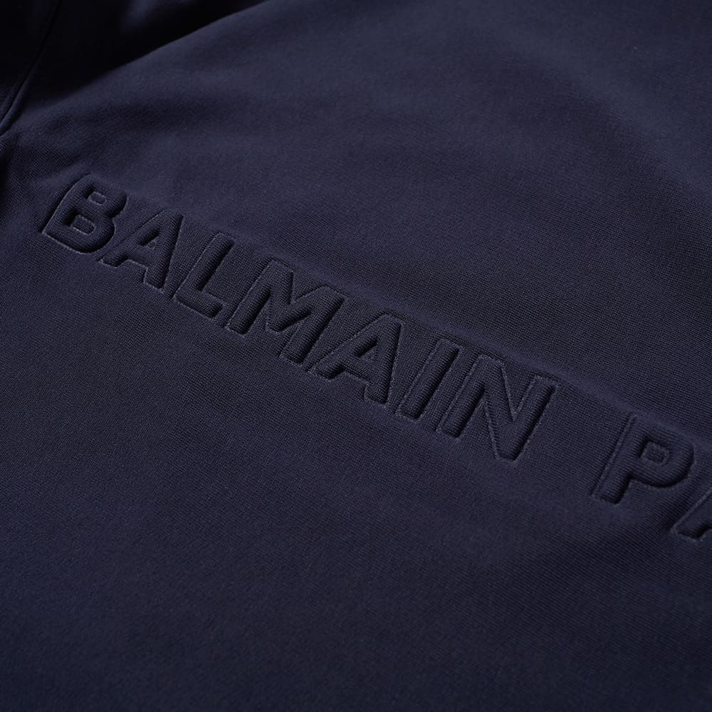 Balmain Navy Embossed Tape Logo Sweatshirt Sweatshirt Balmain 