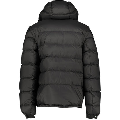 Burberry Black Check Hood Down Jacket Coats & Jackets Burberry 