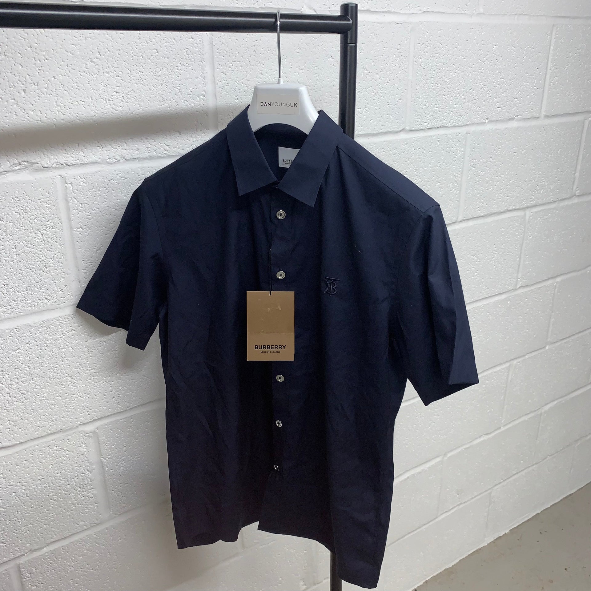 Burberry Sherrington Navy Short Sleeve Shirt – DANYOUNGUK