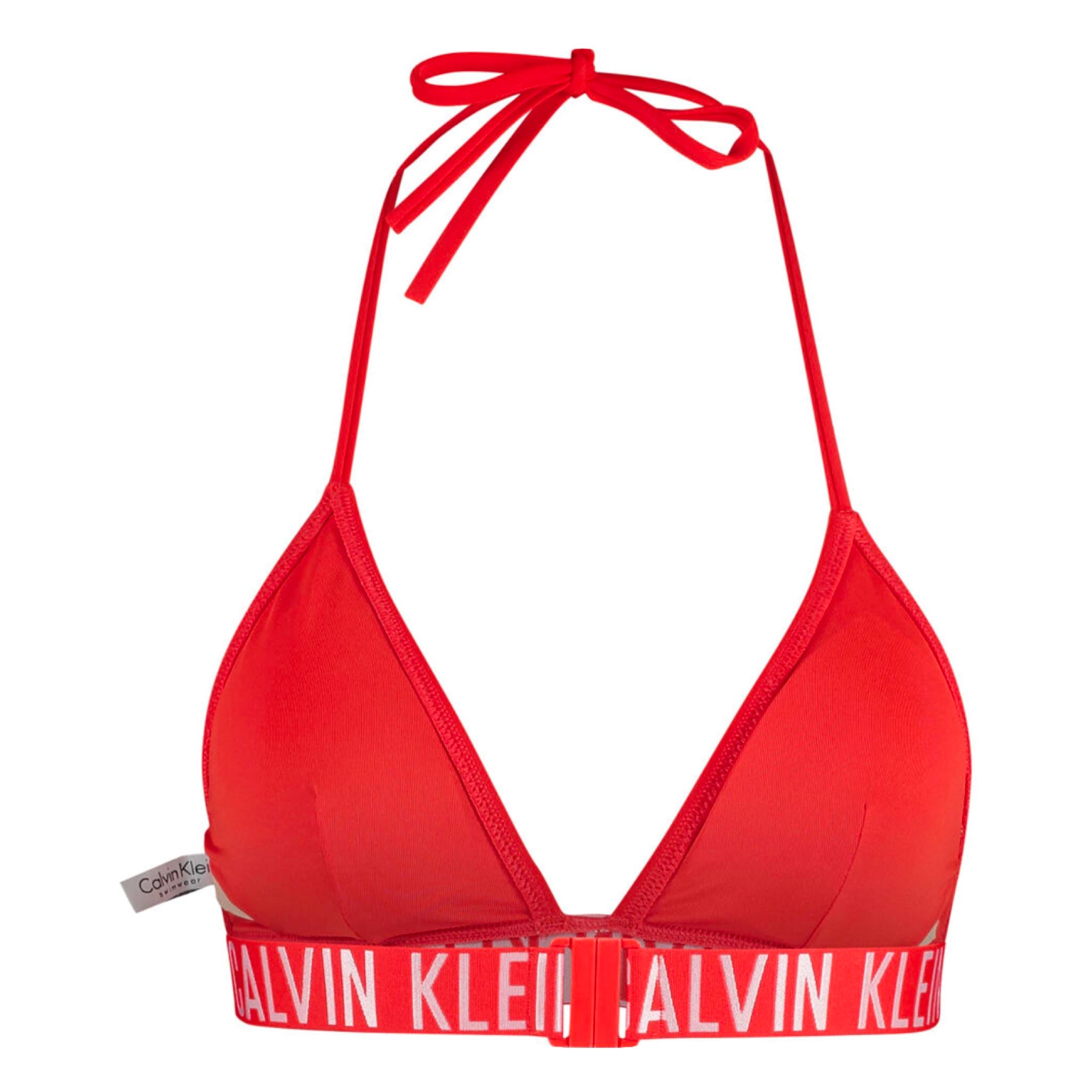 Red calvin klein clearance bikini top