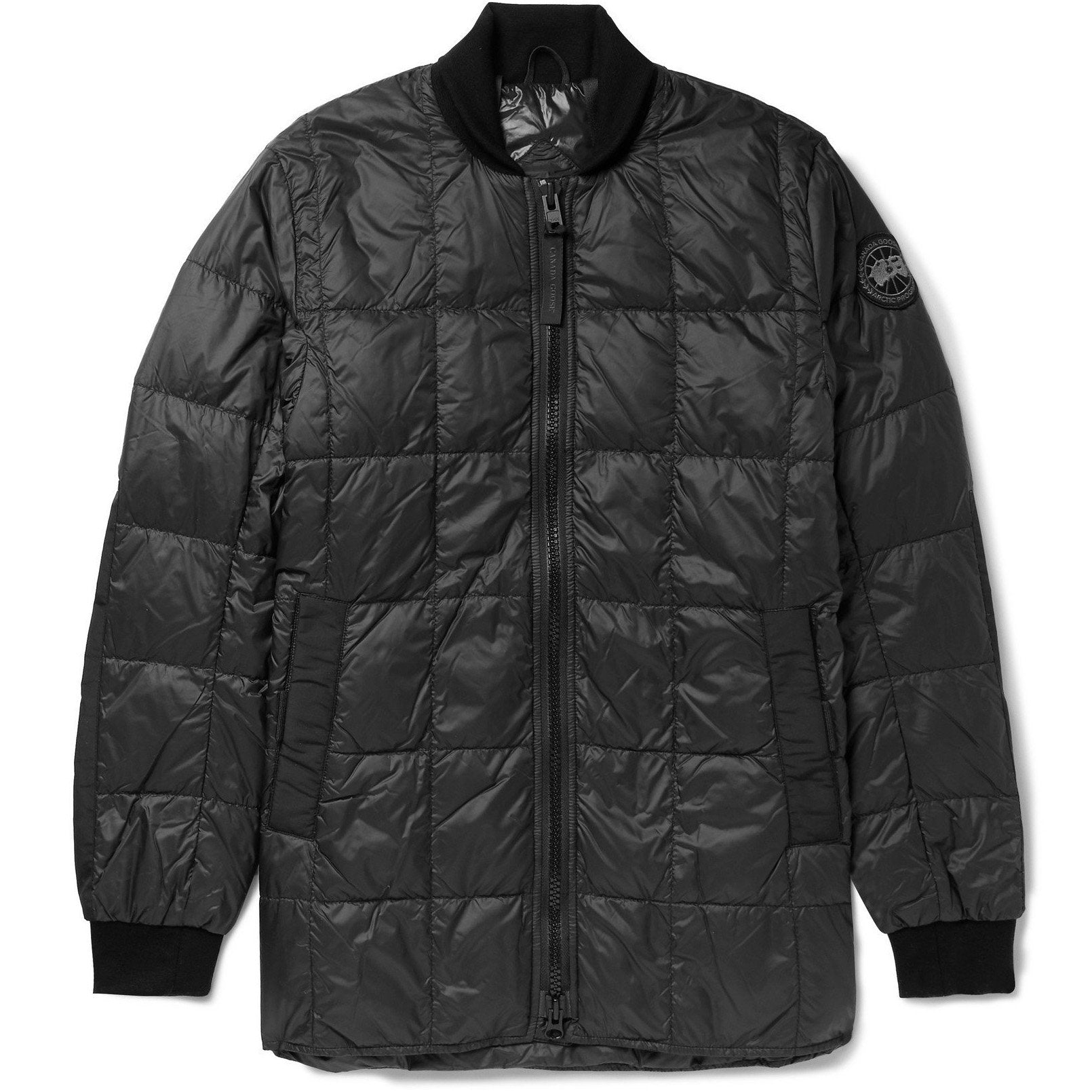 Canada Google Black Quilted Down Bomber Jacket Jacket Canada Goose 