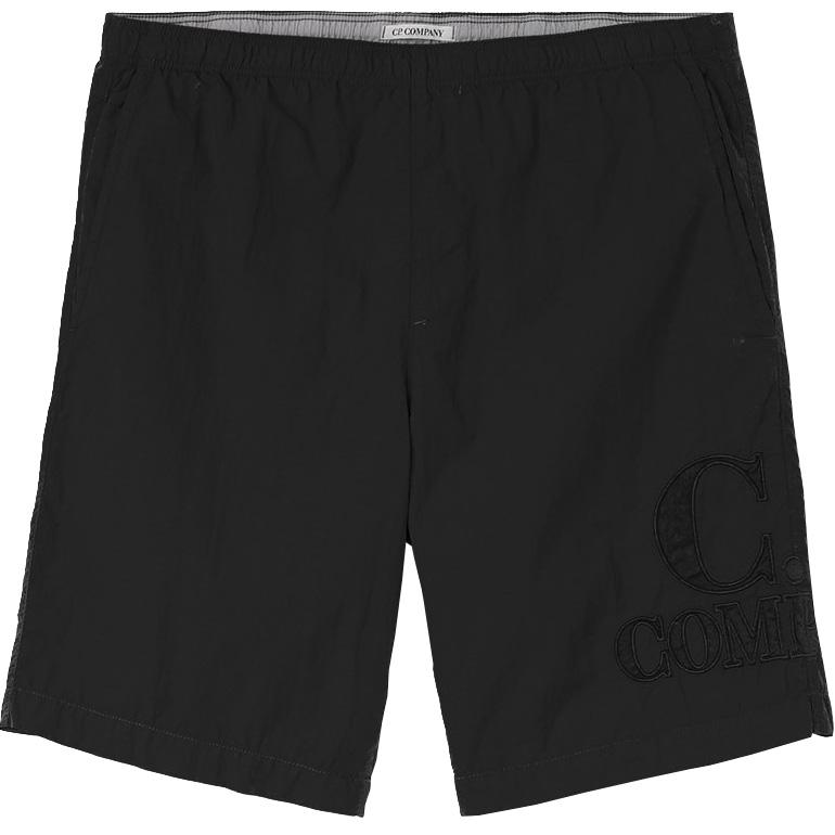 CP Company Black Nylon Logo Swimshorts Swimwear CP Company 