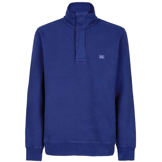 CP Company Blue Stand Collar Sweatshirt Sweatshirt CP Company 