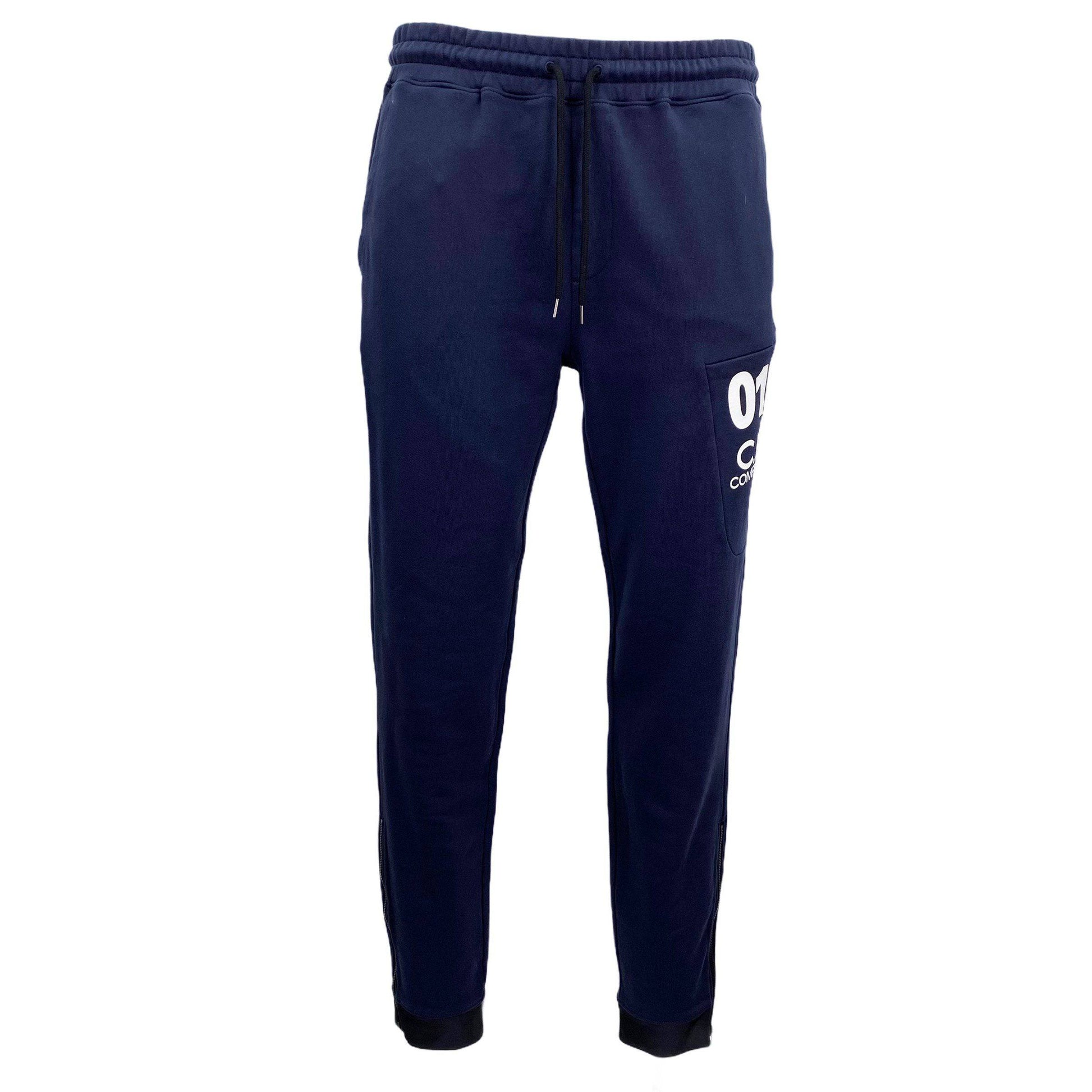CP Company Navy Cuffed Sweatpants - DANYOUNGUK