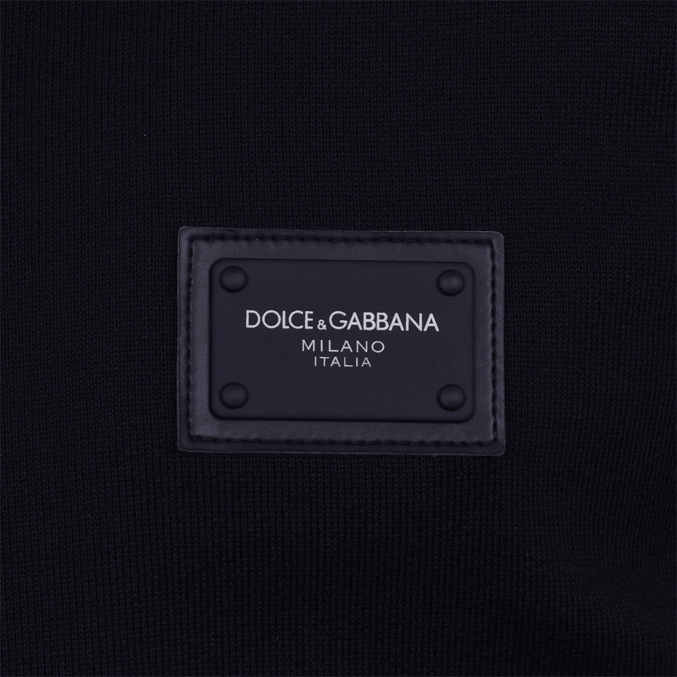Dolce & Gabbana Rubber Plate Zip Hoodie Hoodie Dolce & Gabbana 