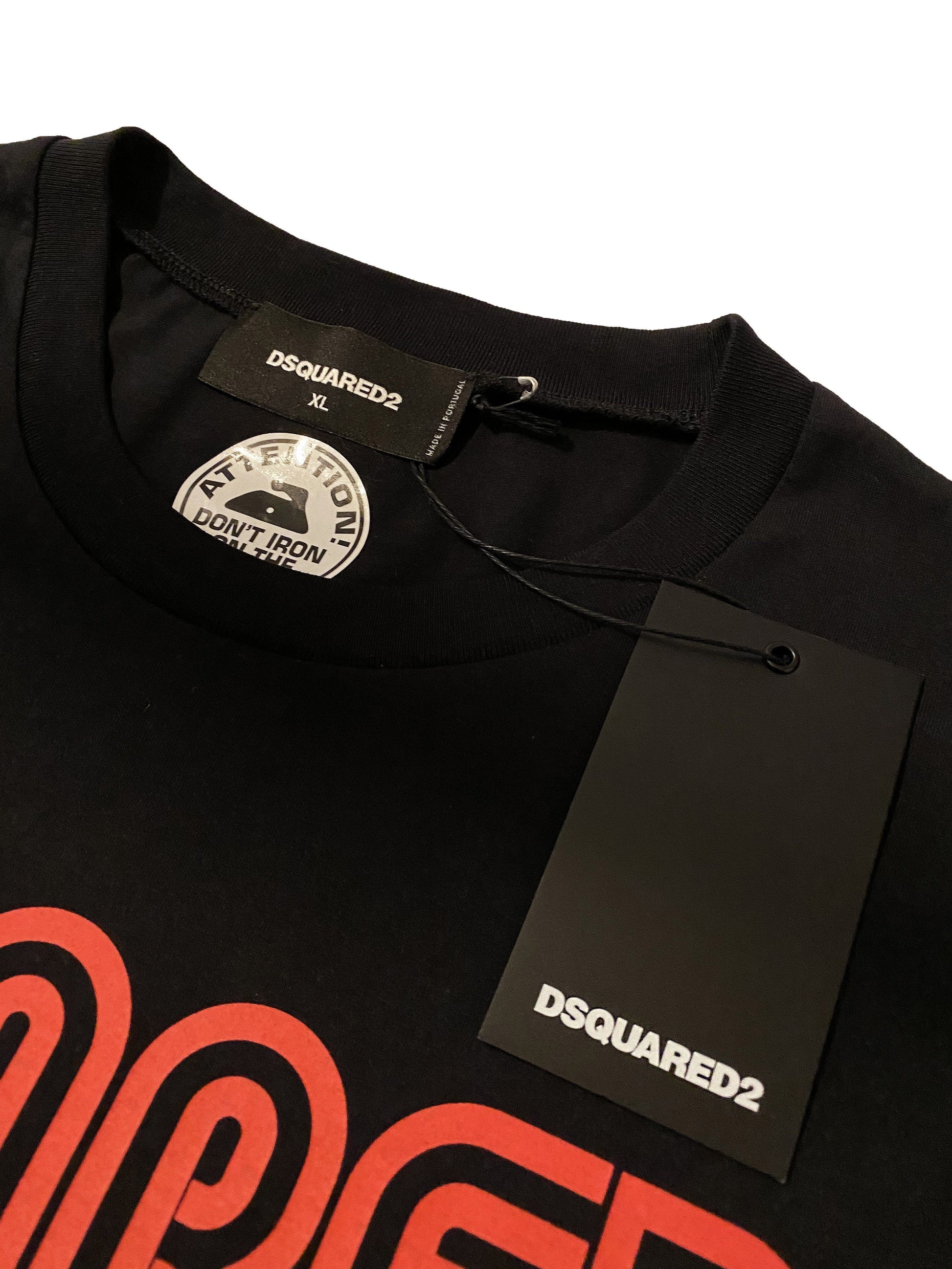 DSQUARED2 Black Multi Logo T-Shirt - DANYOUNGUK