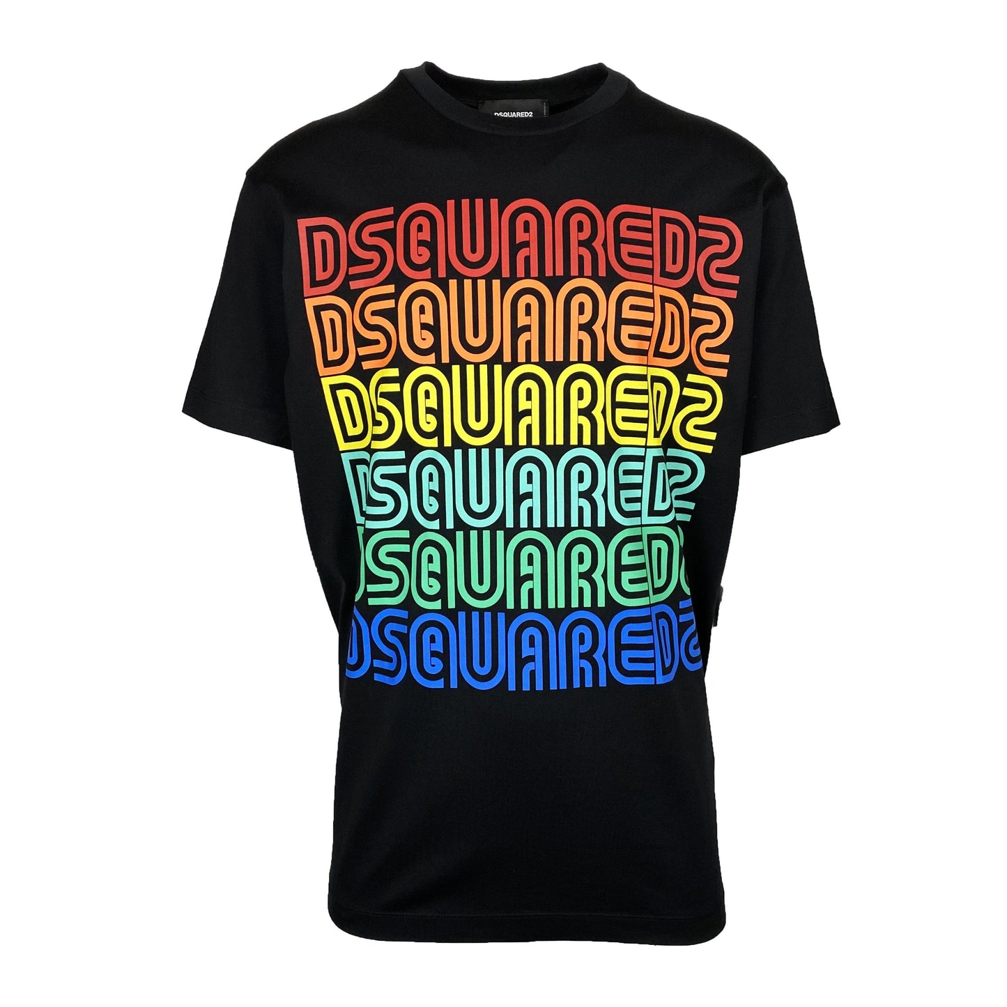 DSQUARED2 Black Multi Logo T-Shirt - DANYOUNGUK