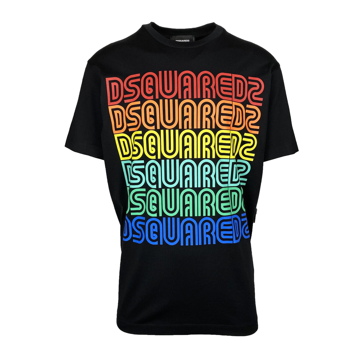 DSQUARED2 Black Multi Logo T-Shirt – DANYOUNGUK