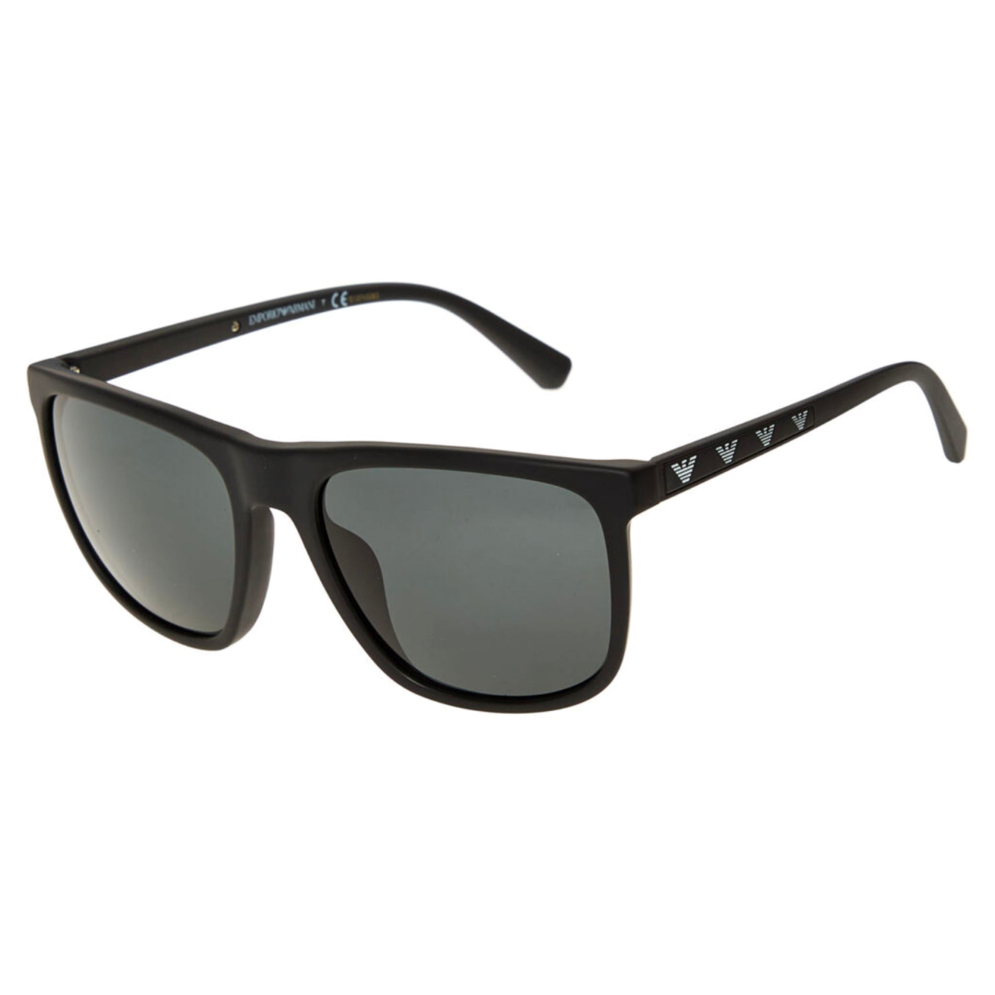 Emporio Armani Matte Black Logo Sunglasses Sunglasses Emporio Armani 