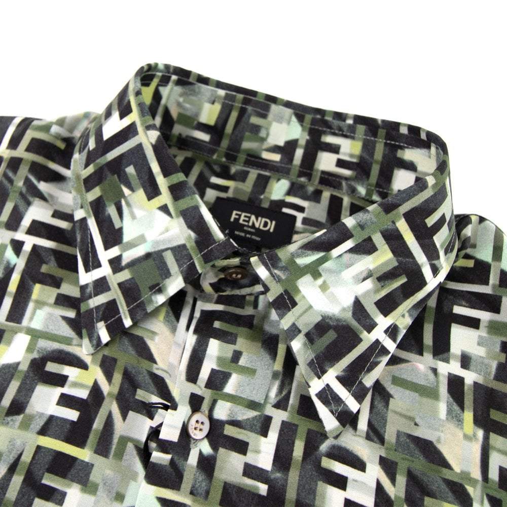 Fendi Camouflage FF Print Shirt Shirt Fendi 