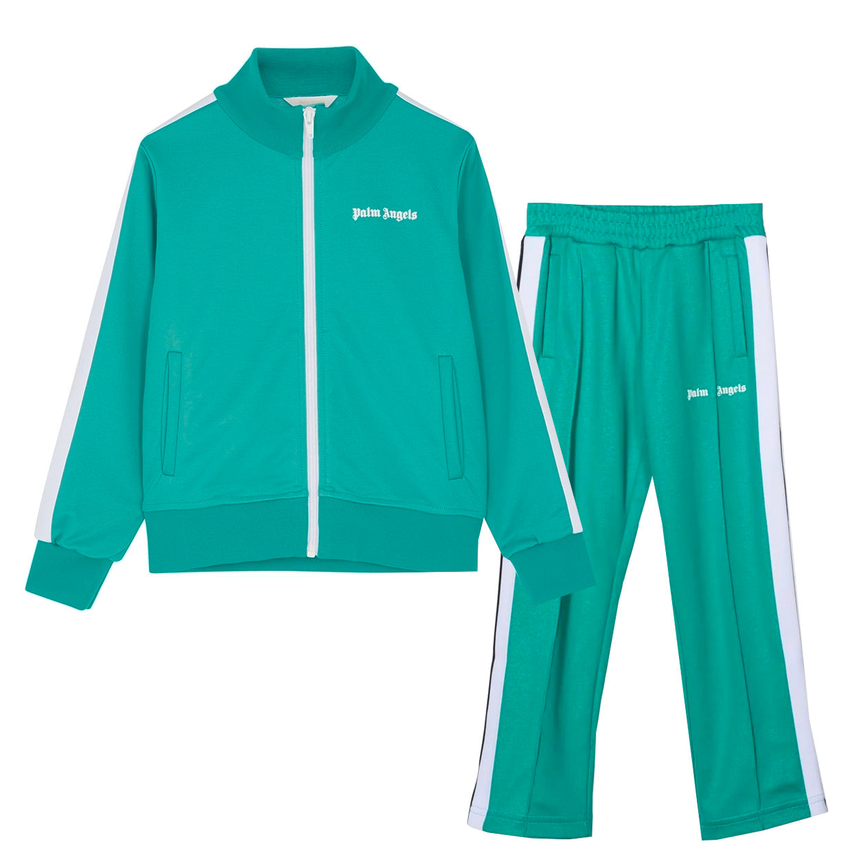 Kids Palm Angels Turquoise Tracksuit - DANYOUNGUK