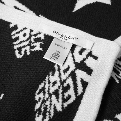 Givenchy Black All Over Print Scarf - DANYOUNGUK