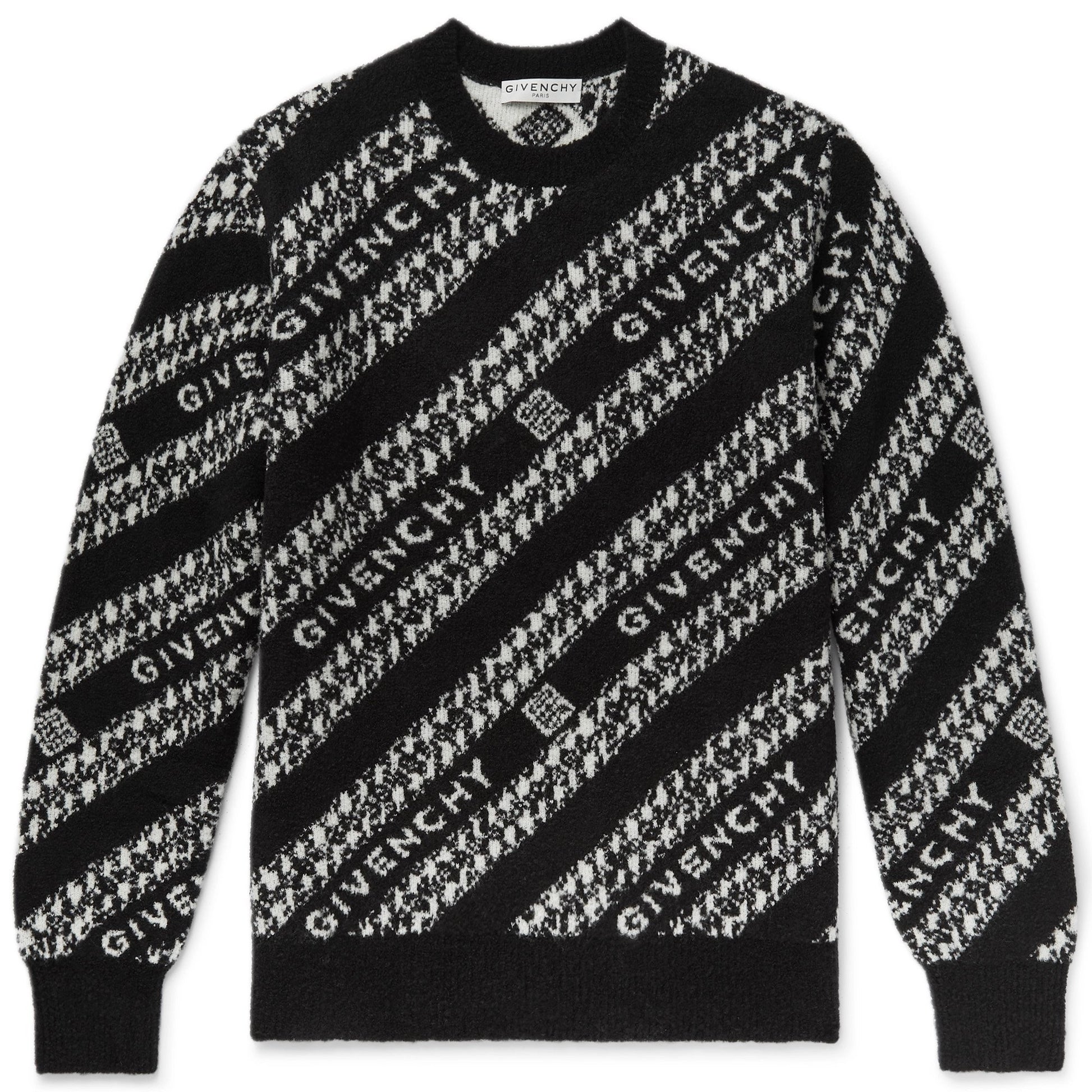 Givenchy Black Logo Wool Blend Knit - DANYOUNGUK