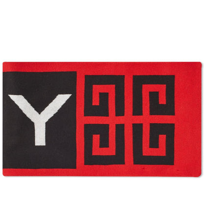 Givenchy Black & Red Logo Team Scarf - DANYOUNGUK