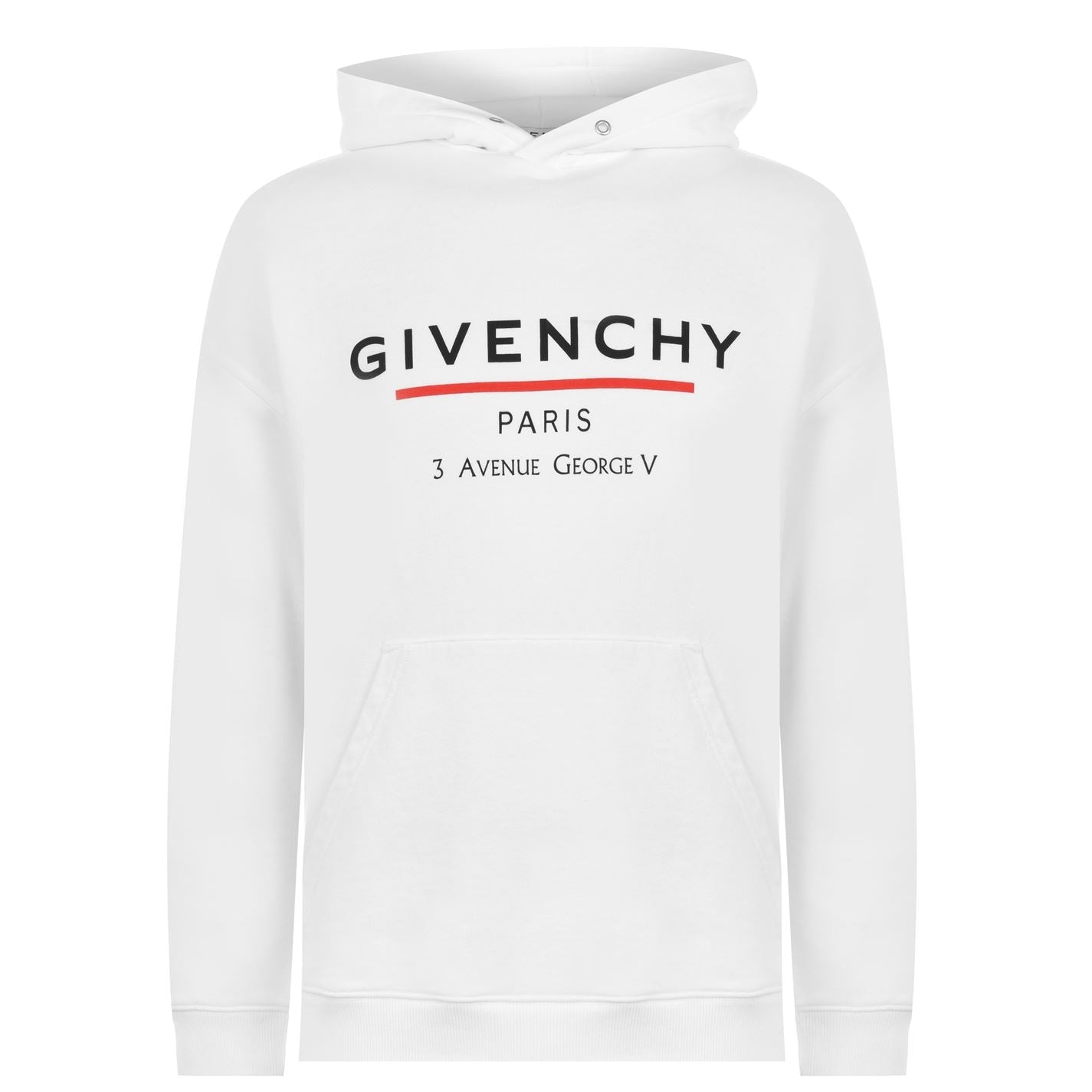 Givenchy White Printed Logo Hoodie Hoodie Givenchy 