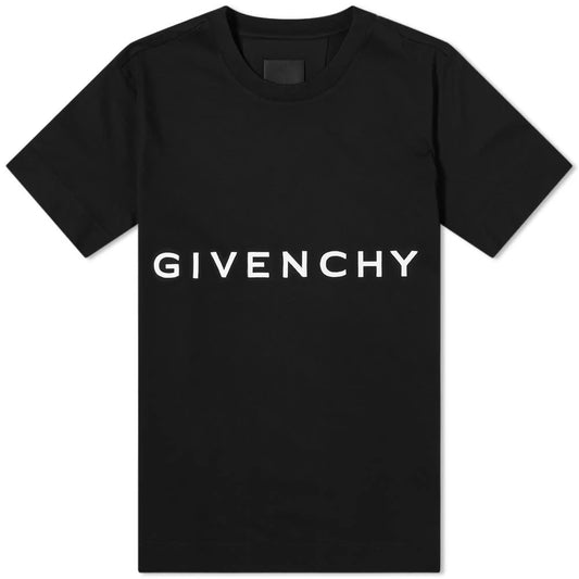 Givenchy Black Embroidered Logo T-Shirt - DANYOUNGUK