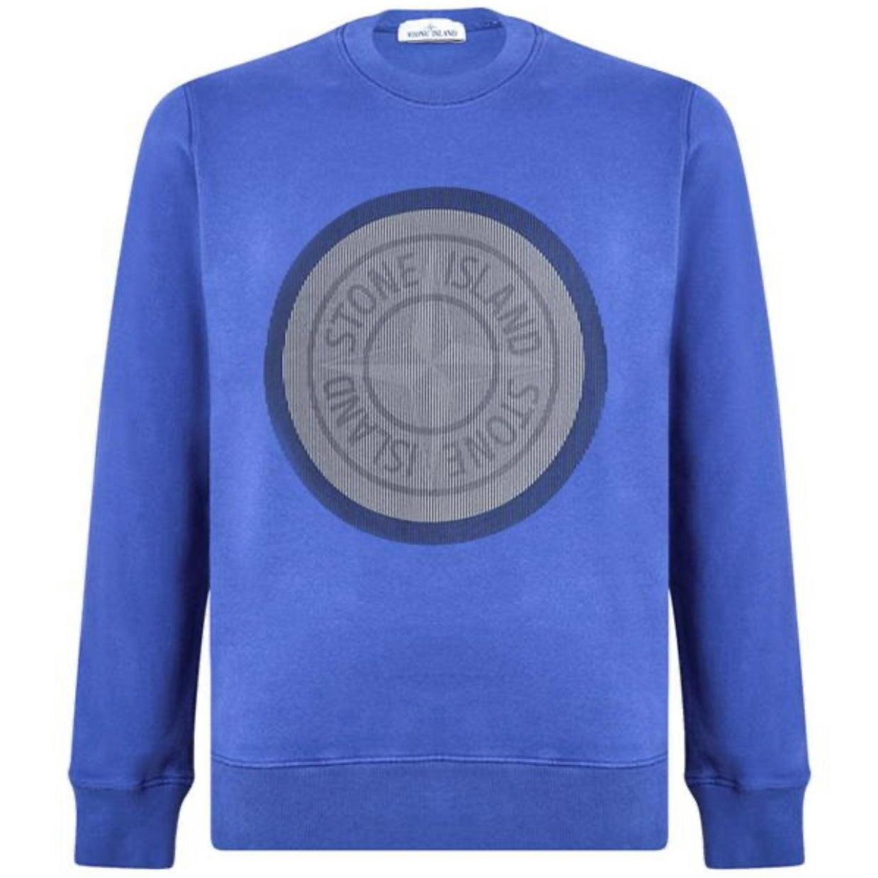 Stone Island Blue Large Logo Sweatshirt - DANYOUNGUK