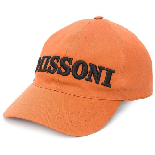 Missoni Orange Embroidered Cap - DANYOUNGUK