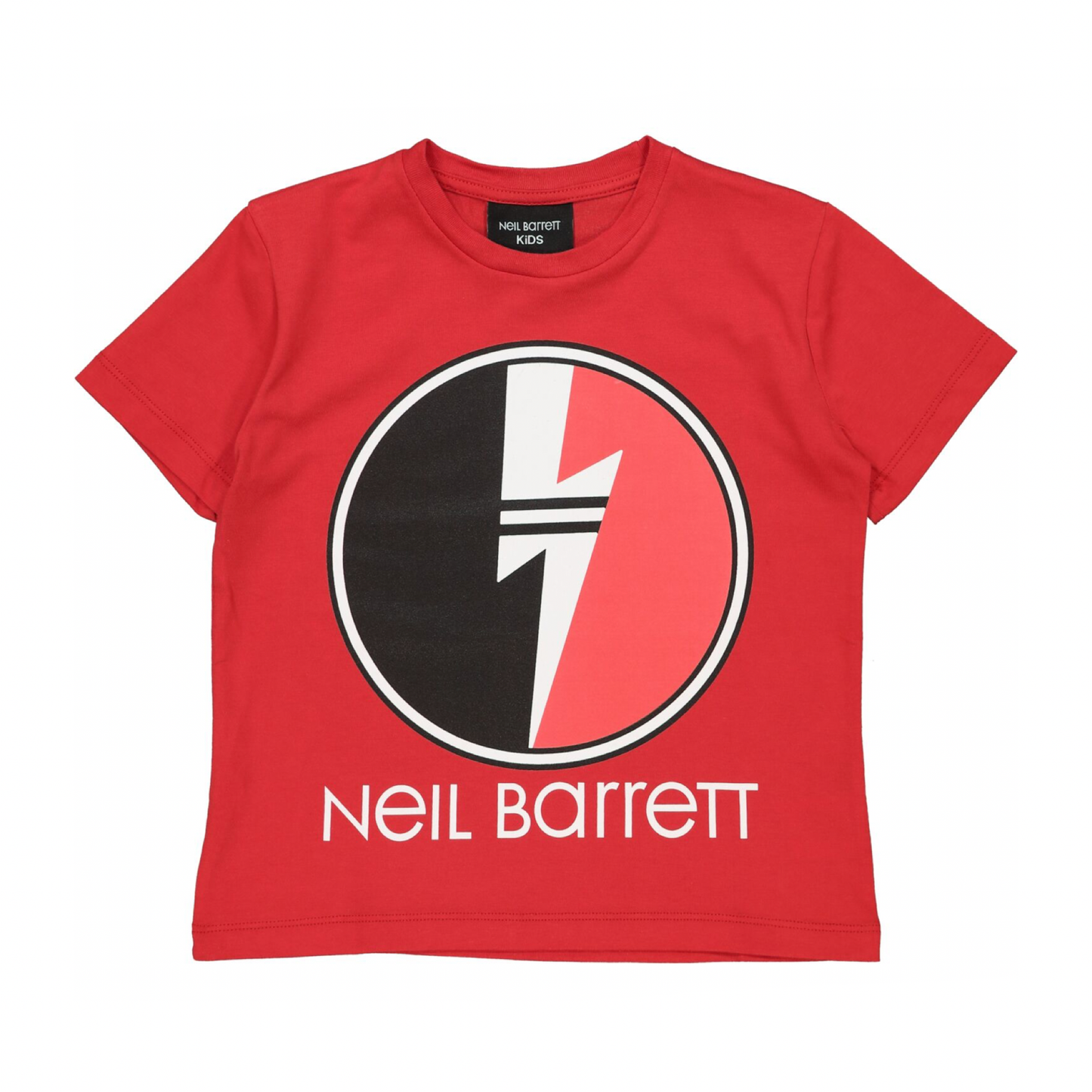 Kids Neil Barrett Red Logo Tee - DANYOUNGUK