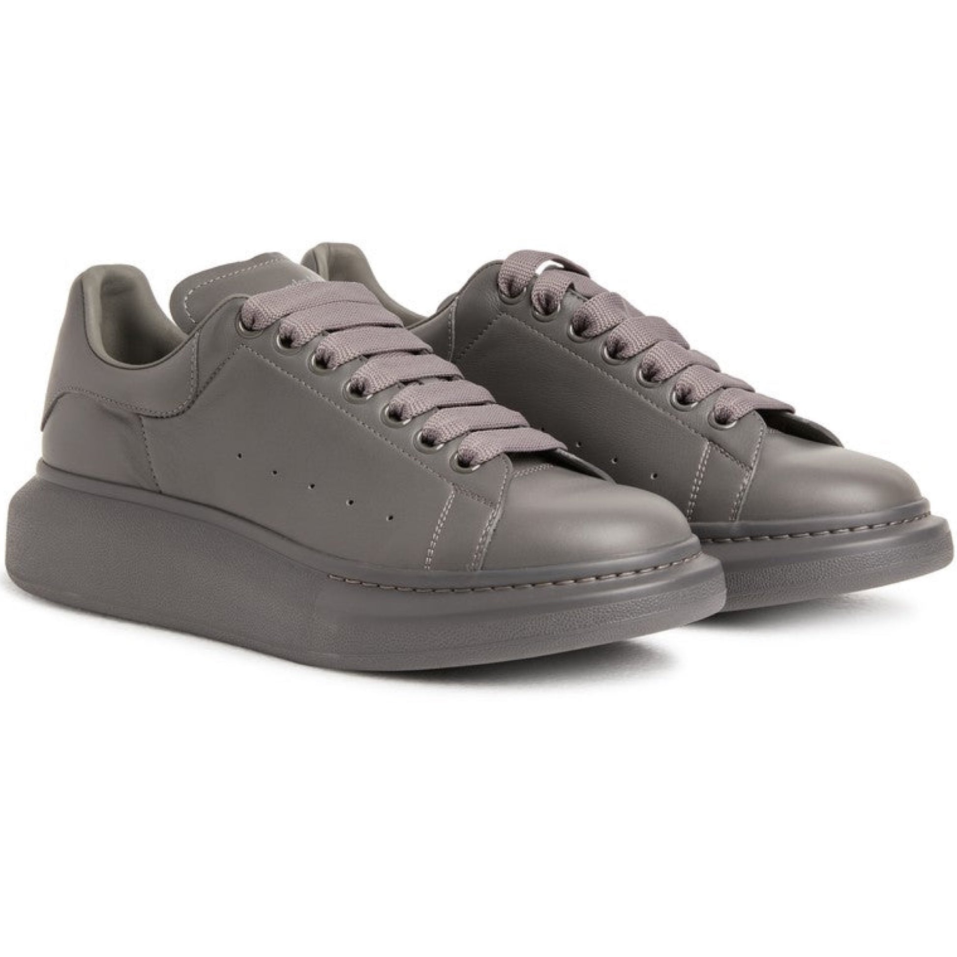 Alexander McQueen Grey Leather Trainers - DANYOUNGUK