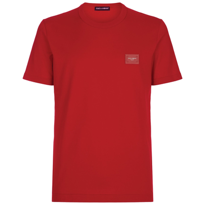 Dolce & Gabbana Red Plaque Tee - DANYOUNGUK