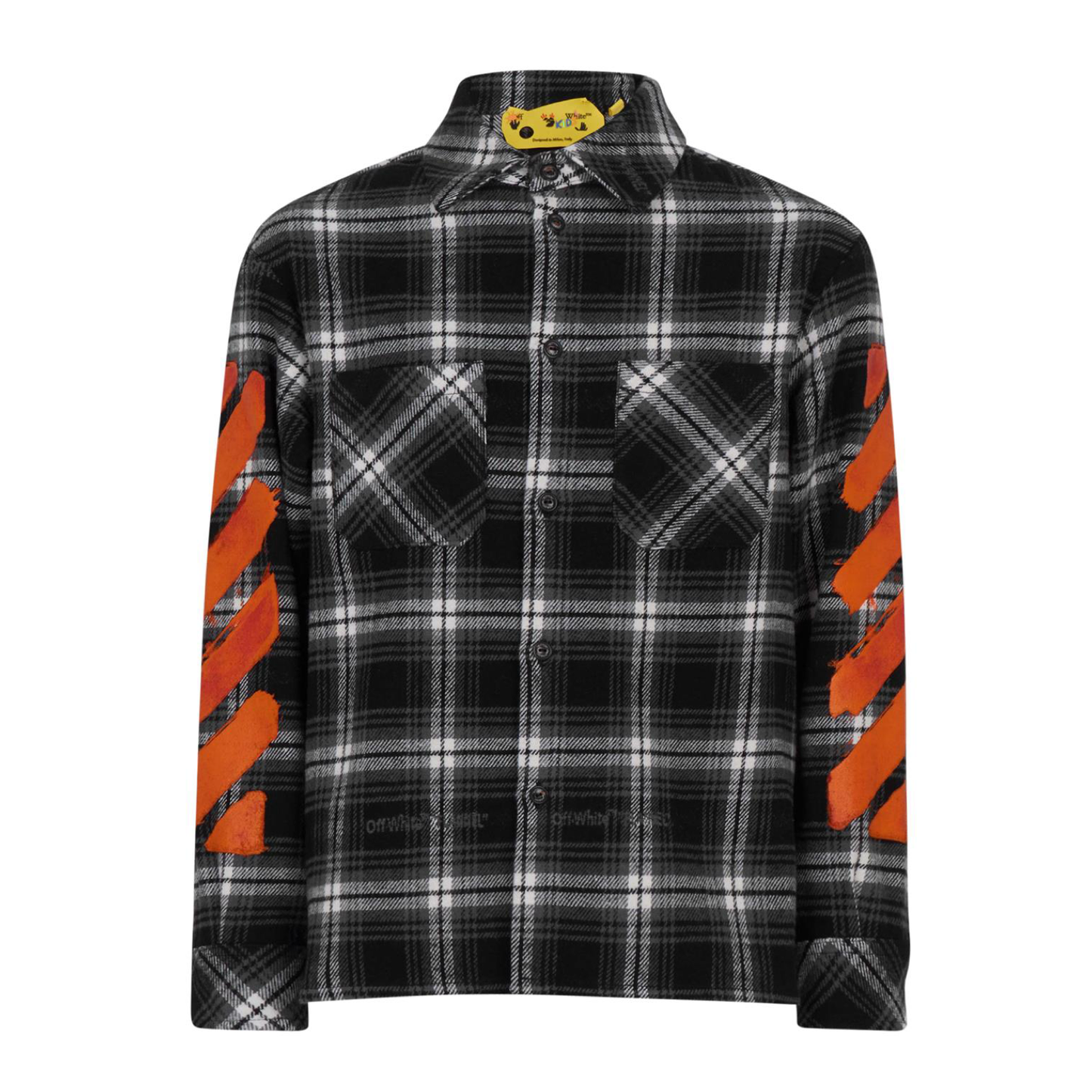 Kids Off-White Check Flannel Shirt - DANYOUNGUK