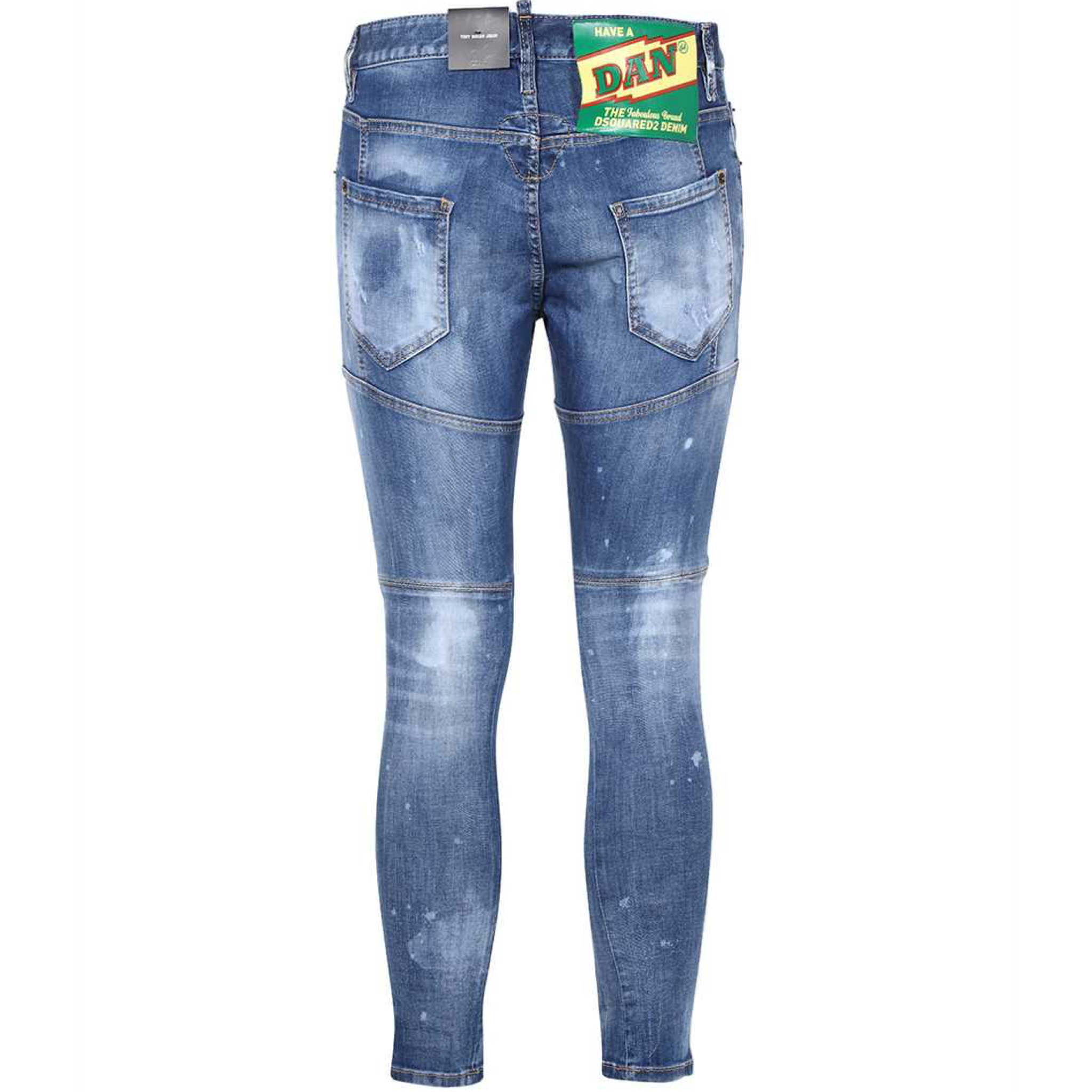 Men's Vintage Ripped Patch Jeans Printed Pattern India | Ubuy