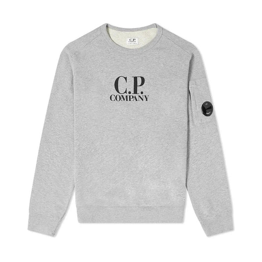 Kids CP Company Grey Logo Lens Sweatshirt Kids Sweatshirt CP Company 