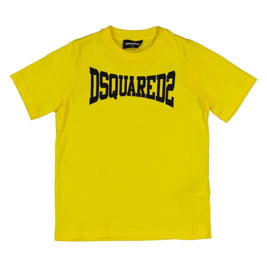 Kids DSQUARED2 Yellow Logo T-Shirt Kids T-Shirt DSQUARED2 