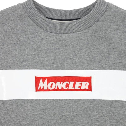 Kids Moncler Grey Logo Sweatshirt Kids Sweatshirt Moncler 