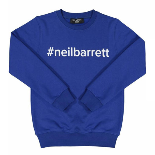 Kids Neil Barrett Blue Logo Sweatshirt Kids Sweatshirt Neil Barrett 